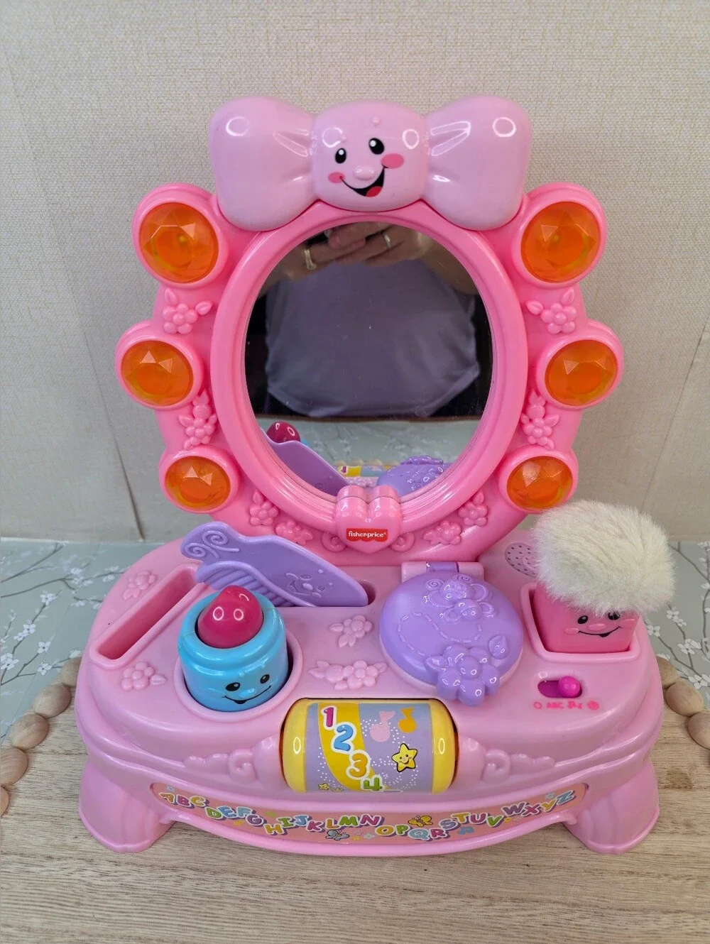 Vintage Fisher-Price Laugh & Learn Magical Musical Mirror, Pretend Vanity